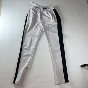 Black and white joggers